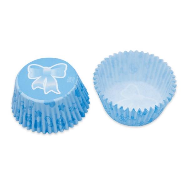 PIROTTINO MUFFIN BATTESIMO CELESTE PZ.48 1 PIROTTINO MUFFIN BATTESIMO CELESTE PZ.48