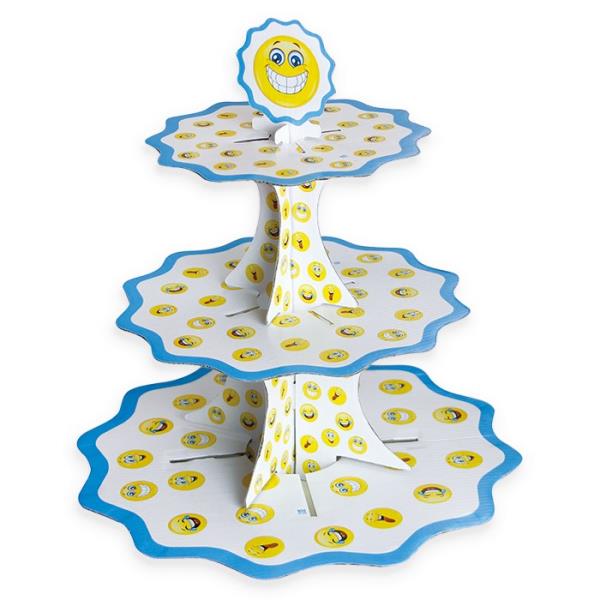 ALZATINA MUFFIN 3 PIANI EMOTICONS pz.1 1 ALZATINA MUFFIN 3 PIANI EMOTICONS pz.1