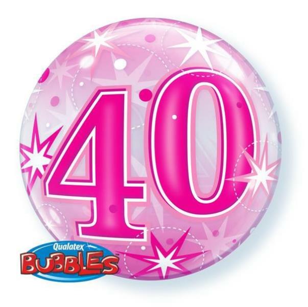 PALLONCINO BUBBLE 22" 40 ANNI PINK pz.1 1 PALLONCINO BUBBLE 22" 40 ANNI PINK pz.1