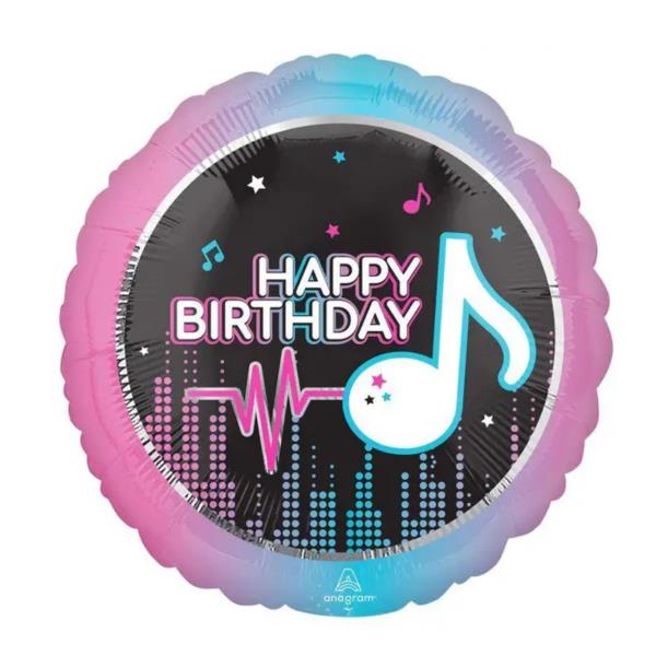 PALLONE MYLAR 18" HAPPY BIRTHDAY NOTA MUSICALE 1 PALLONE MYLAR 18" HAPPY BIRTHDAY NOTA MUSICALE