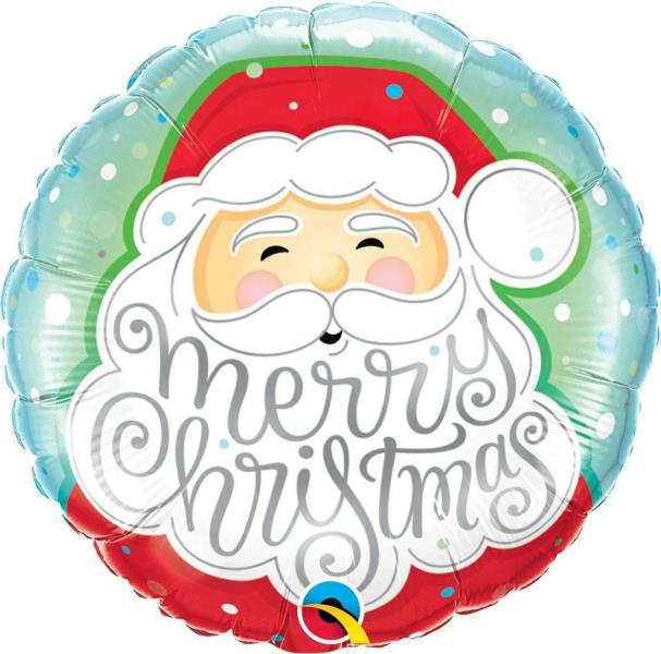 PALLONE MYLAR 18'' MERRY CHRISTMAS SANTA 1 PALLONE MYLAR 18'' MERRY CHRISTMAS SANTA