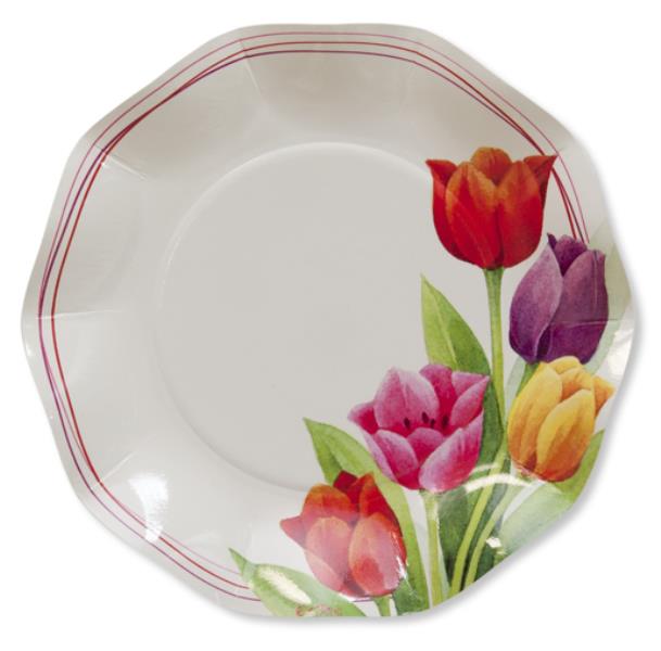 PIATTO DESSERT TULIPANI COLORATI Ex.Tra.™