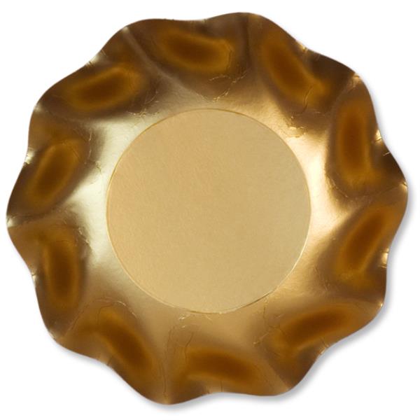 PIATTO FONDO Ø24 cm. ORO SATINATO EX.TRA. pz.10