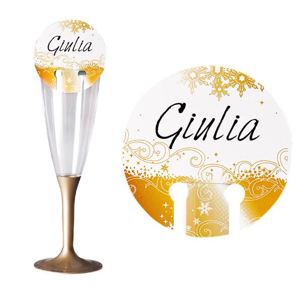 SEGNABICCHIERI CHRISTMAS GOLD PZ12 1 SEGNABICCHIERI CHRISTMAS GOLD PZ12