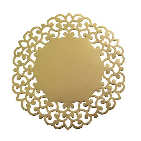 SOTTOPIATTI ORO LUCIDO LASER CUT PZ.4 1 SOTTOPIATTI ORO LUCIDO LASER CUT PZ.4