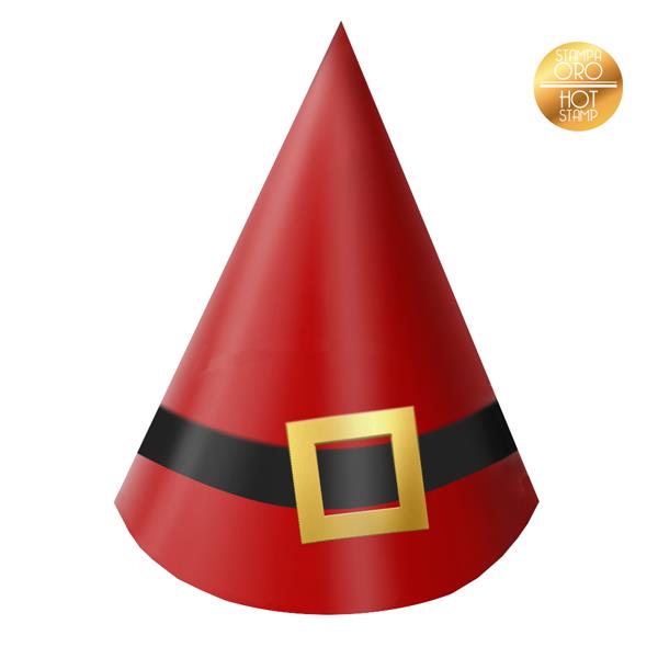 CAPPELLINI IN CARTA SANTA CLAUS PZ.6 1 CAPPELLINI IN CARTA SANTA CLAUS PZ.6