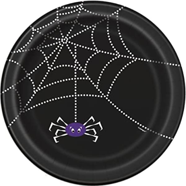 PIATTO Ø17 cm SPIDER WEB RAGNATELA CON RAGNO 1 PIATTO Ø17 cm SPIDER WEB RAGNATELA CON RAGNO