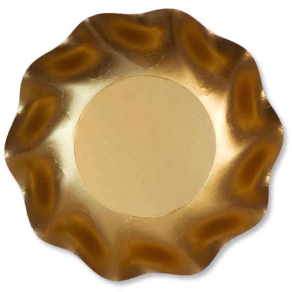 COPPETTA Ø18,5cm. ORO SATINATO EX.TRA. pz.10 1 COPPETTA Ø18,5cm. ORO SATINATO EX.TRA. pz.10