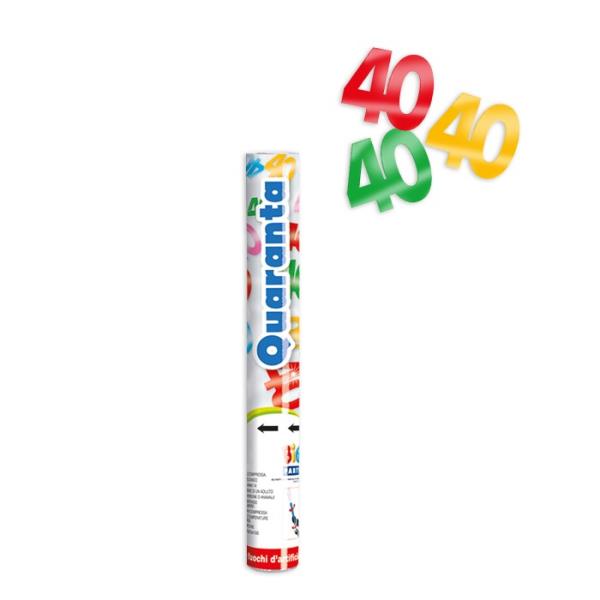 CANNON PARTY UP 30 CM. 40 ANNI NEW 1 CANNON PARTY UP 30 CM. 40 ANNI NEW