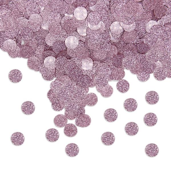CONFETTI TONDI GLITTER ROSA 1 CONFETTI TONDI GLITTER ROSA