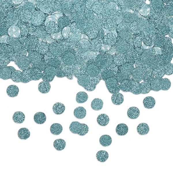 CONFETTI TONDI GLITTER CELESTE 1 CONFETTI TONDI GLITTER CELESTE
