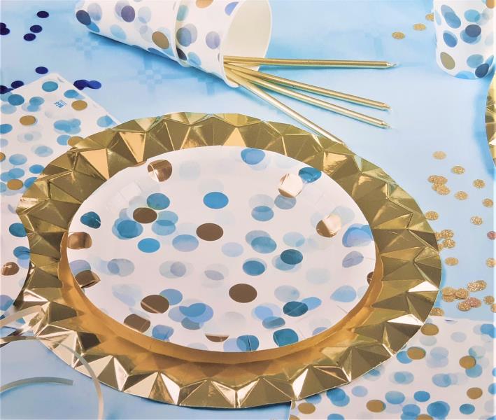 CONFETTI TONDI GLITTER BLU 2 CONFETTI TONDI GLITTER BLU