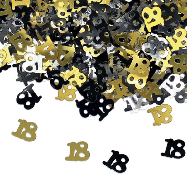 CONFETTI DECORATIVI PRESTIGE BUON 18° COMPLEANNO gr.15 1 CONFETTI DECORATIVI PRESTIGE BUON 18° COMPLEANNO gr.15