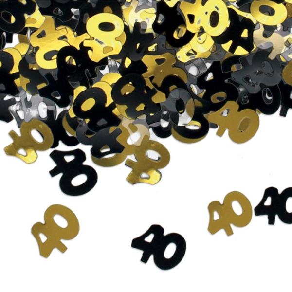 CONFETTI DECORATIVI PRESTIGE BUON 40° COMPLEANNO gr.15 1 CONFETTI DECORATIVI PRESTIGE BUON 40° COMPLEANNO gr.15
