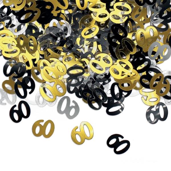 CONFETTI DECORATIVI PRESTIGE BUON 60° COMPLEANNO gr.15 1 CONFETTI DECORATIVI PRESTIGE BUON 60° COMPLEANNO gr.15