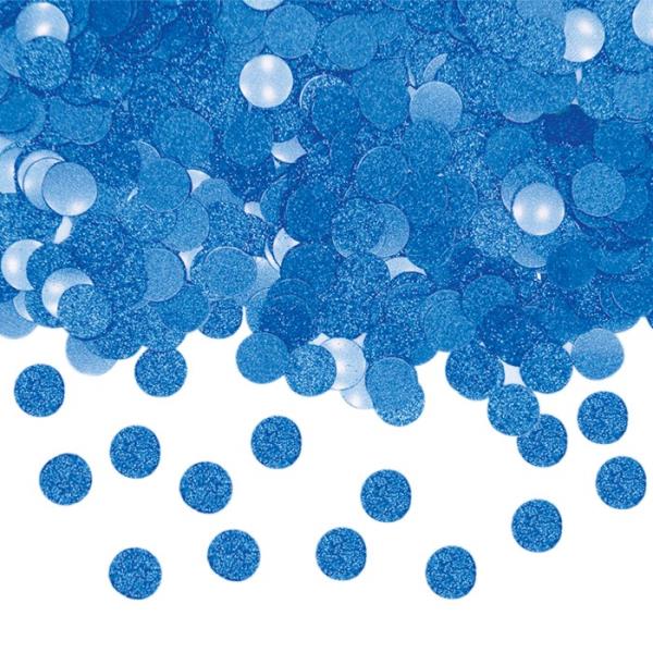 CONFETTI TONDI GLITTER BLU 1 CONFETTI TONDI GLITTER BLU