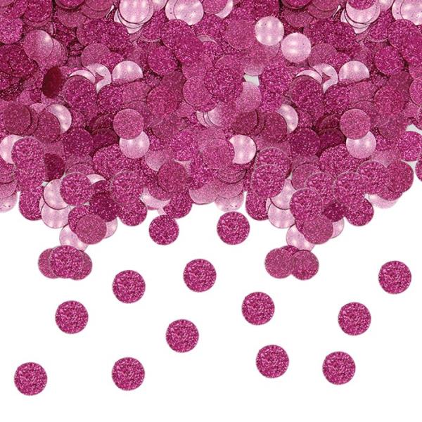 CONFETTI TONDI GLITTER FUXIA 1 CONFETTI TONDI GLITTER FUXIA