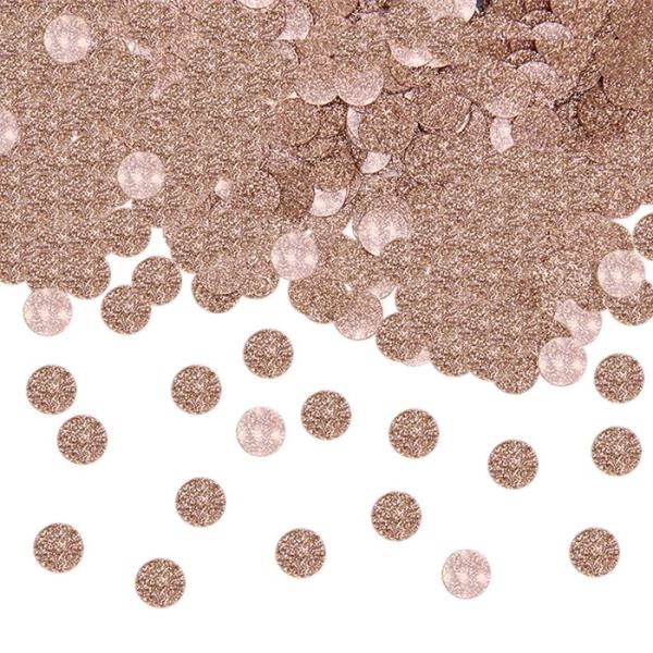 CONFETTI TONDI GLITTER ROSA GOLD 1 CONFETTI TONDI GLITTER ROSA GOLD