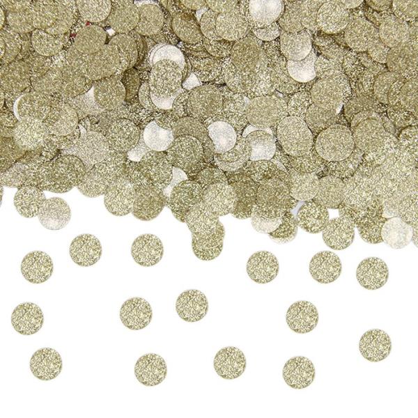 CONFETTI TONDI GLITTER ORO 1 CONFETTI TONDI GLITTER ORO