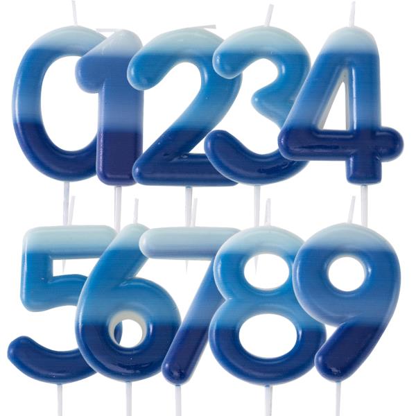 CANDELINE PICK SFUMATE BLU DAL N.0 AL N.9 pz.1 1 CANDELINE PICK SFUMATE BLU DAL N.0 AL N.9 pz.1