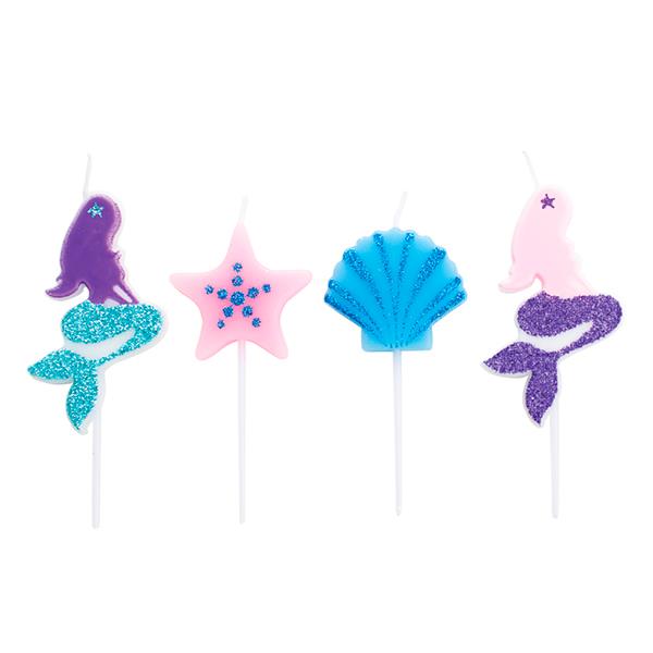 CANDELE PICK SIRENETTA GLITTER PZ.4