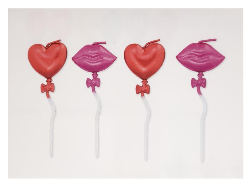 CANDELE PICK BACIO E CUORI PZ.4 1 CANDELE PICK BACIO E CUORI PZ.4