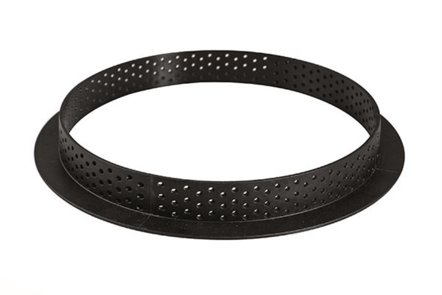STAMPO SILICONE TARTE RING TONDO Ø190 h.2 mm. ANELLO MICROFORATO SILIKOMART pz.1 1 STAMPO SILICONE TARTE RING TONDO Ø190 h.2 mm. ANELLO MICROFORATO SILIKOMART pz.1
