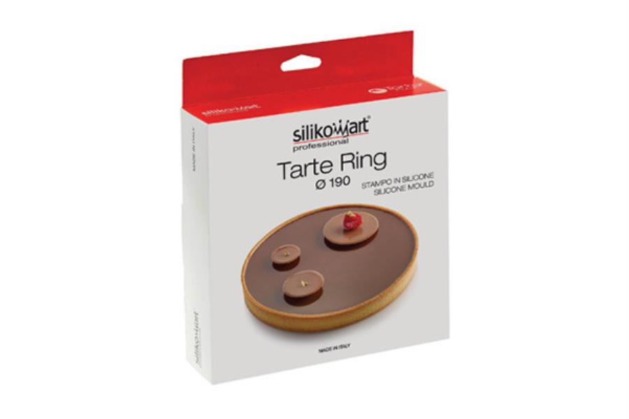 STAMPO SILICONE TARTE RING TONDO Ø190 h.2 mm. ANELLO MICROFORATO SILIKOMART pz.1 3 STAMPO SILICONE TARTE RING TONDO Ø190 h.2 mm. ANELLO MICROFORATO SILIKOMART pz.1