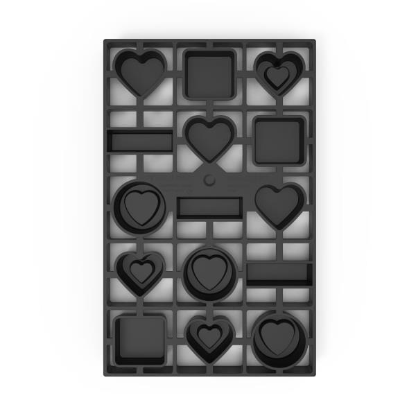 FORMABISCOTTI LOVE VOILA' COOKIE 24x15 h.2 cm. SILIKOMART