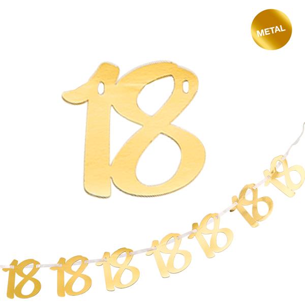 FESTONE 18 ANNI METAL ORO MT.3,6