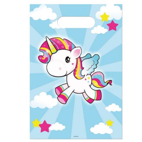BUSTINA REGALO UNICORNO PZ.8 1 BUSTINA REGALO UNICORNO PZ.8