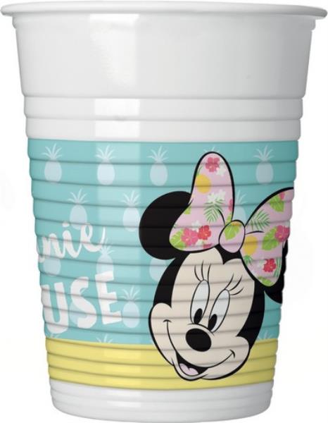 BICCHIERE MINNIE TROPICAL pz.8 1 BICCHIERE MINNIE TROPICAL pz.8