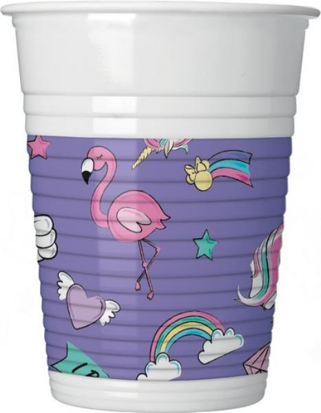 BICCHIERE MINNIE UNICORNO pz.8 1 BICCHIERE MINNIE UNICORNO pz.8