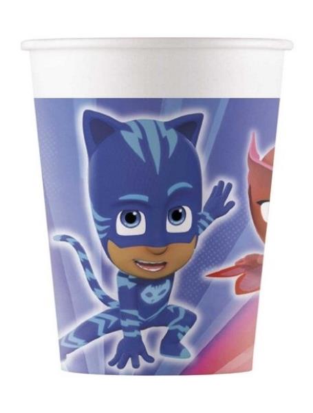 BICCHIERE IN CARTONCINO SUPERPIGIAMINI PJ MASKS pz.8 1 BICCHIERE IN CARTONCINO SUPERPIGIAMINI PJ MASKS pz.8