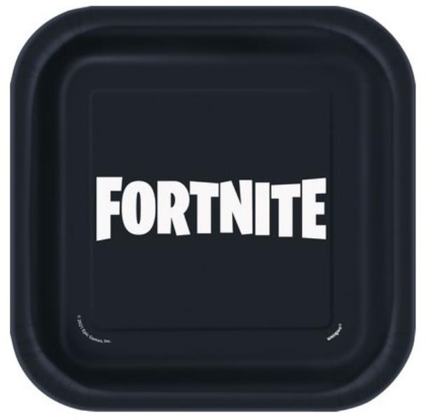 PIATTO QUADRATO 17,4x17,4 cm. FORTNITE pz.8 1 PIATTO QUADRATO 17,4x17,4 cm. FORTNITE pz.8