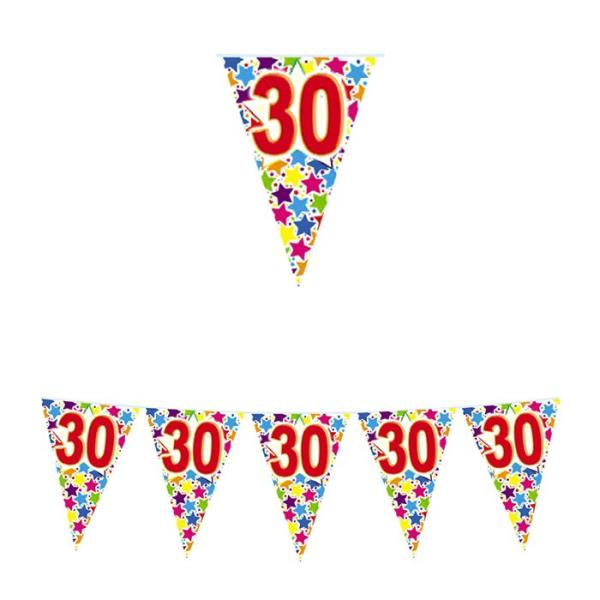 BANDIERINA STARDUST 30 ANNI 6 mt