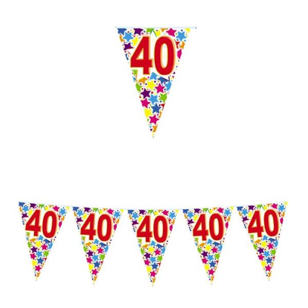 BANDIERINA STARDUST 40 ANNI 6 mt