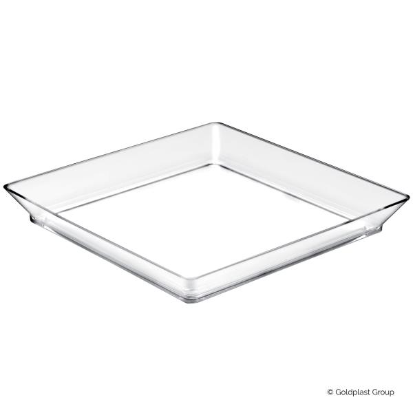 VASSOIO MEDIUM 13X13 TRASPARENTE PZ.12 1 VASSOIO MEDIUM 13X13 TRASPARENTE PZ.12