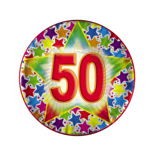 PIATTO BUON COMPLEANNO STARDUST 50 ANNI 1 PIATTO BUON COMPLEANNO STARDUST 50 ANNI