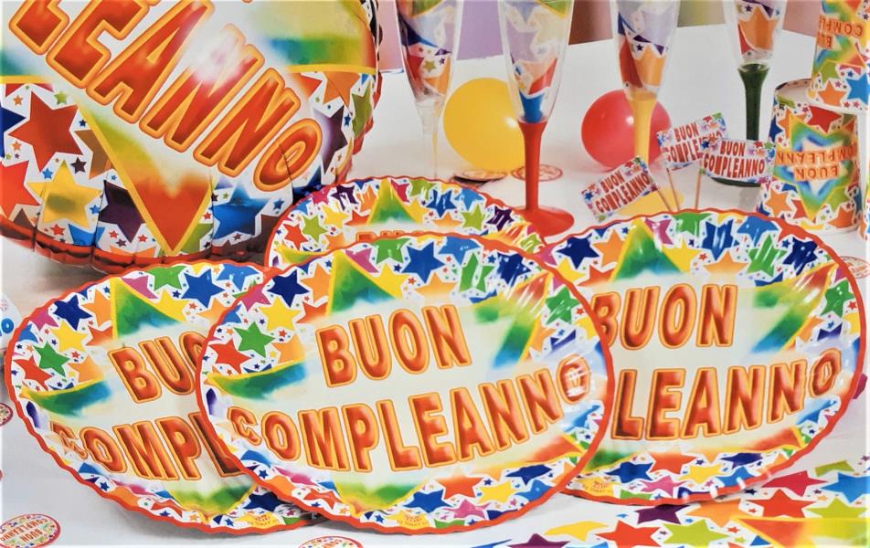 TOVAGLIOLO 33X33 BUON COMPLEANNO STARDUST 2 TOVAGLIOLO 33X33 BUON COMPLEANNO STARDUST