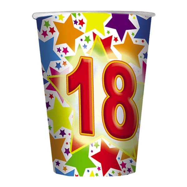 BICCHIERE STARDUST 18 ANNI pz.10 1 BICCHIERE STARDUST 18 ANNI pz.10