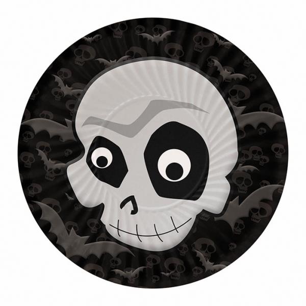 PIATTI HALLOWEEN SKULL CM.18 1 PIATTI HALLOWEEN SKULL CM.18