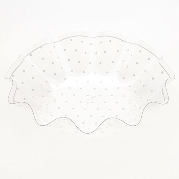 CONTENITORE PET POIS BIANCO Ø28xh7,2 cm 1 CONTENITORE PET POIS BIANCO Ø28xh7,2 cm