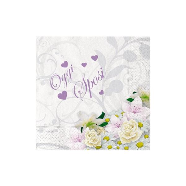 TOVAGLIOLO 25X25 SPOSI BOUQUET 1 TOVAGLIOLO 25X25 SPOSI BOUQUET