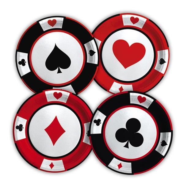PIATTO Ø18 cm. BIG POKER pz.8 1 PIATTO Ø18 cm. BIG POKER pz.8