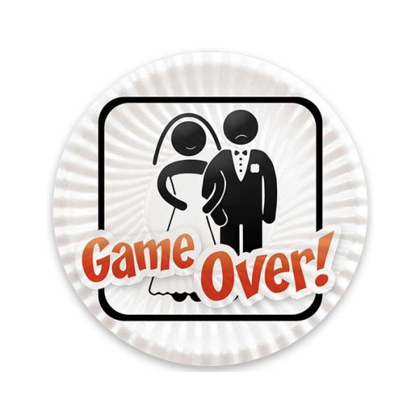 PIATTO Ø18 cm. SPOSI GAME OVER pz.8