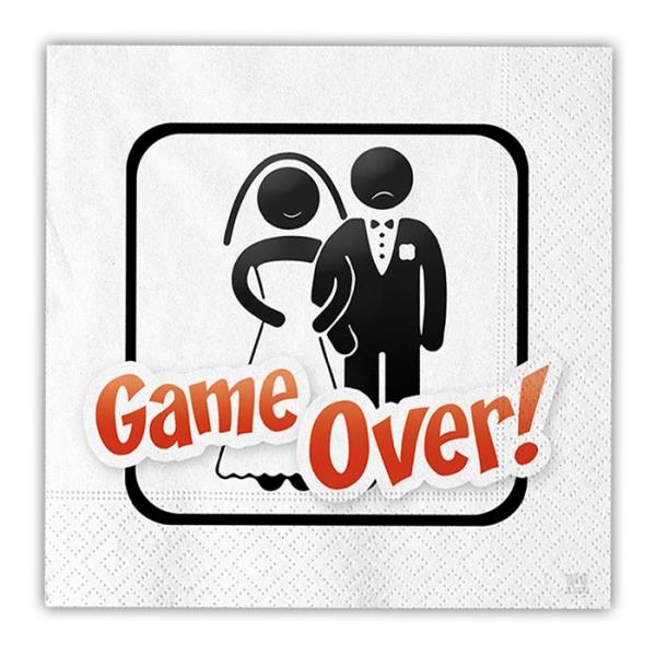 TOVAGLIOLO 33x33 cm. SPOSI GAME OVER pz.20 1 TOVAGLIOLO 33x33 cm. SPOSI GAME OVER pz.20
