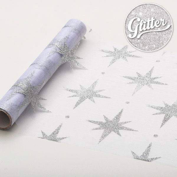 RUNNER MT.3 ORGANZA STELLE ARGENTO GLITTER