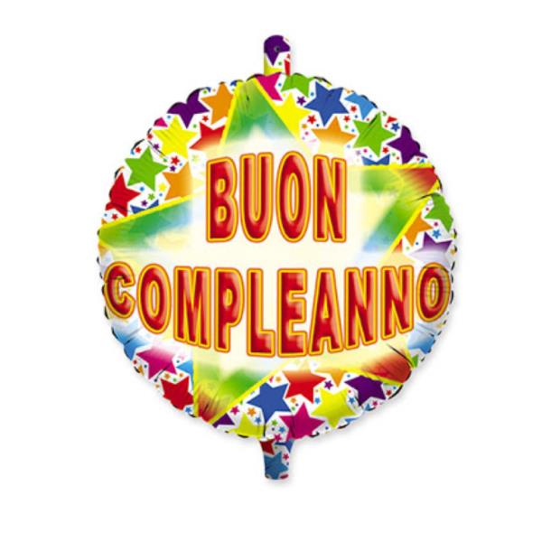 PALLONCINO MYLAR 18'' STARDUST BUON COMPLEANNO 1 PALLONCINO MYLAR 18'' STARDUST BUON COMPLEANNO