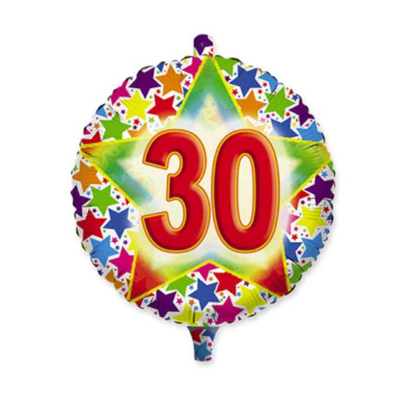 PALLONCINO MYLAR 18'' 30 ANNI STARDUST